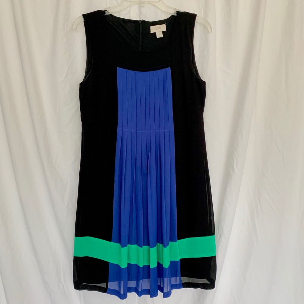 LOFT Darling Lightweight Colorblock Shift Dress 2